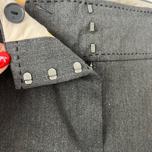 Anthropologie Taikonhu Gray Wide-Leg Sailor Pants - Size 8 - Picture 5 of 7